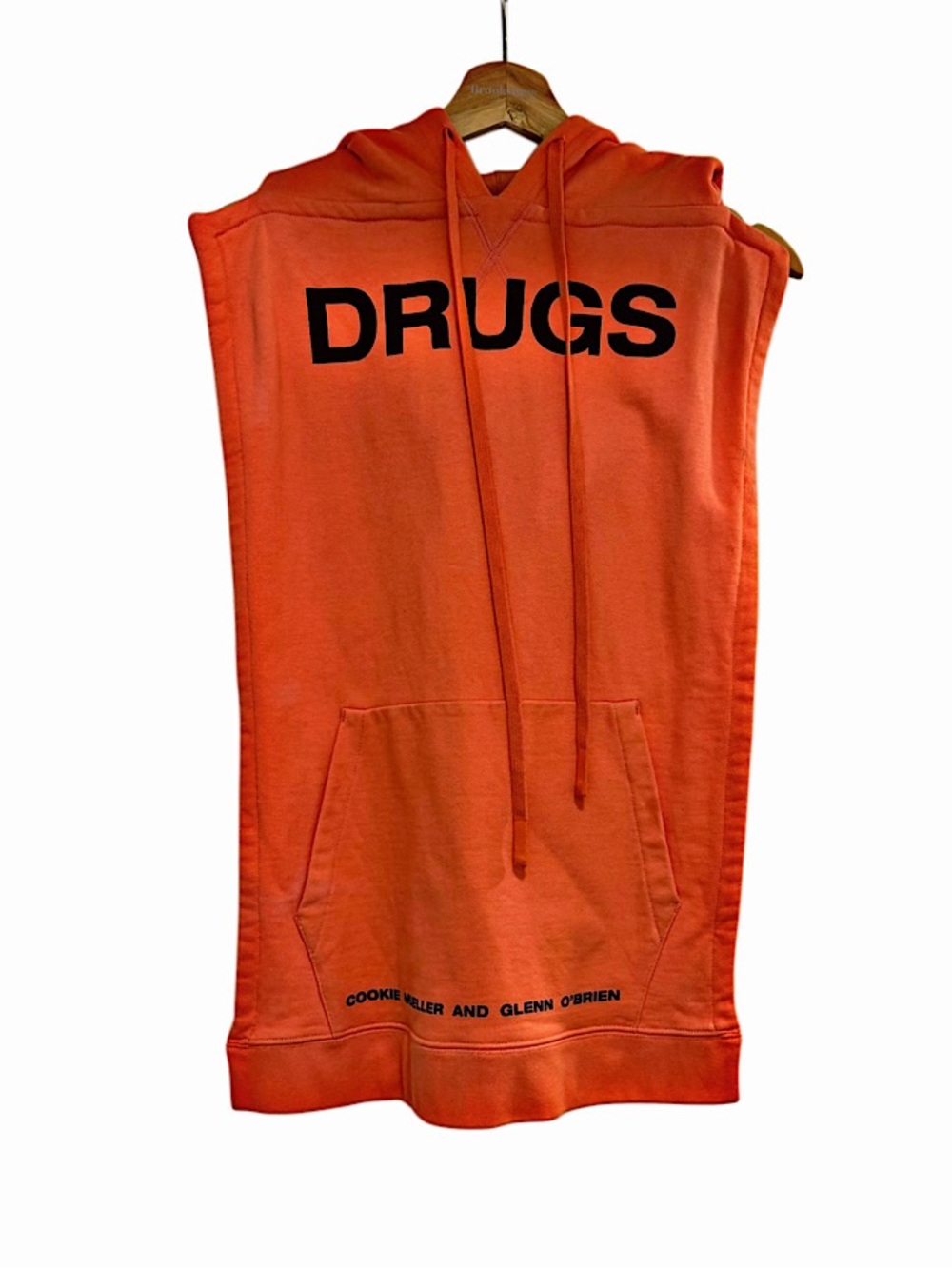 Authentic Raf Simons 18 AW Drugs Sleeveless Hoodie